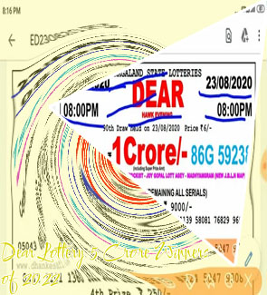 Dear lottery ticket number