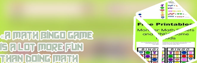 Free math bingo