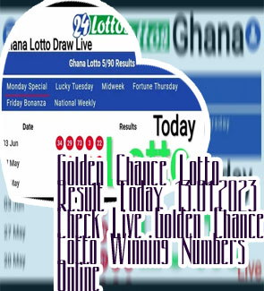 Today golden chance lotto result
